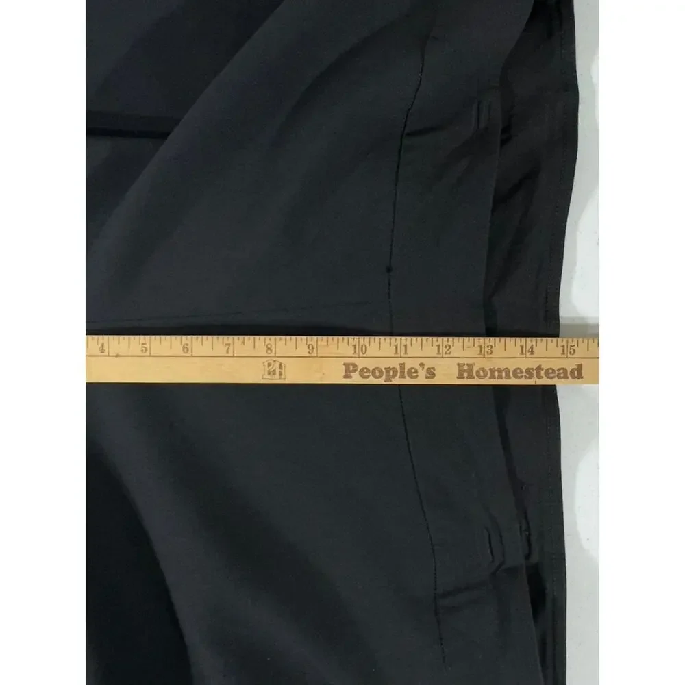 Avenue Ankle Pants Size 26 (47x26.5) Black Stretch‎ High Rise Classic Dressy